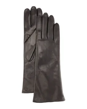 4 Button Cashmere Lined Gloves in Black