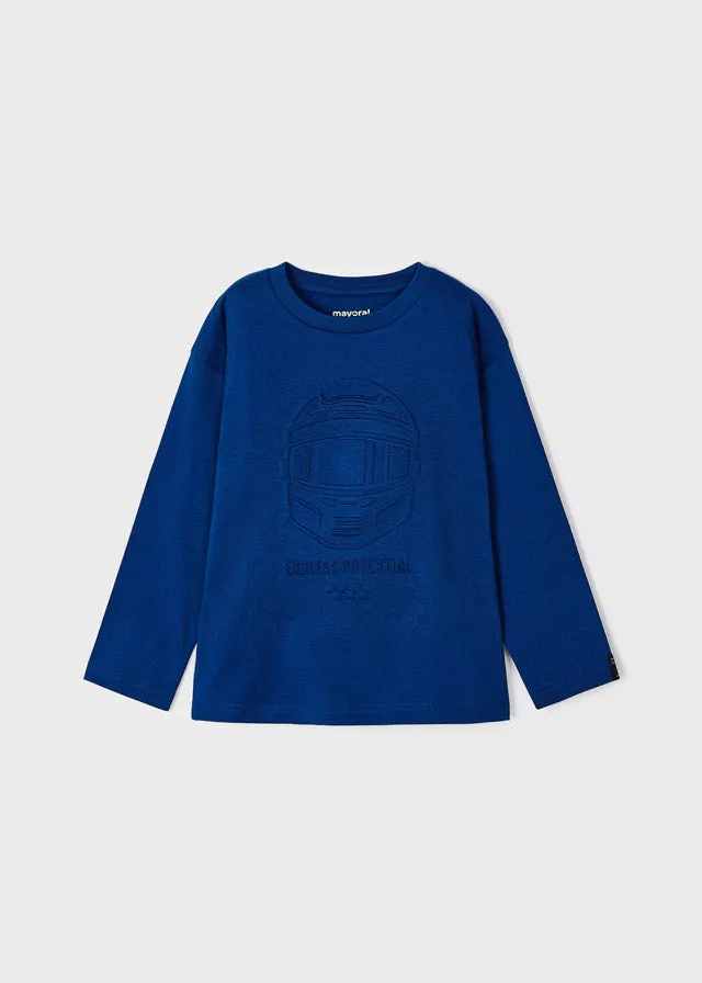 4020- L/s t-shirt for boy - Klein Blue