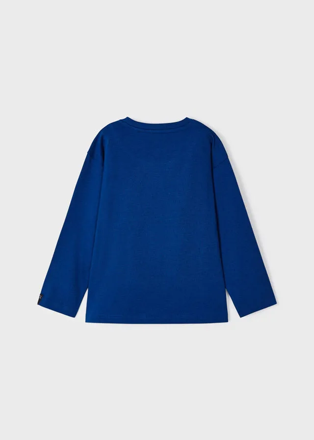 4020- L/s t-shirt for boy - Klein Blue