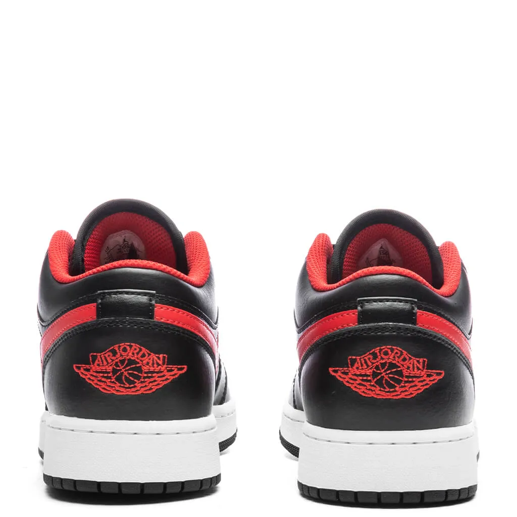 Air Jordan 1 Low (GS) - Black/Fire Red/White