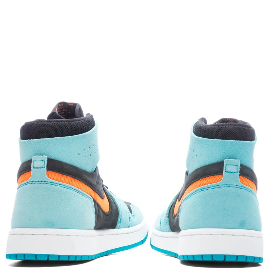 Air Jordan 1 Zoom Comfort 2 - Bleached Aqua/Bright Citrus/Black