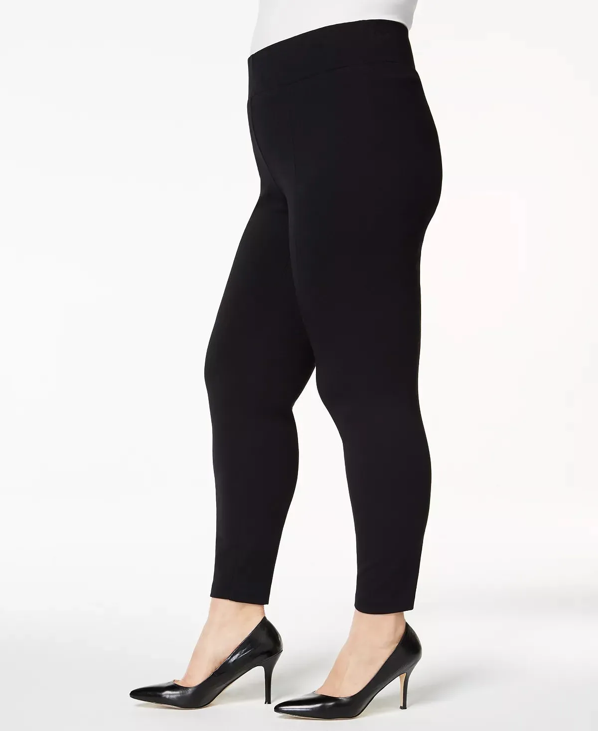 Alfani Plus Size Ponte-Knit Leggings Black Size 4X