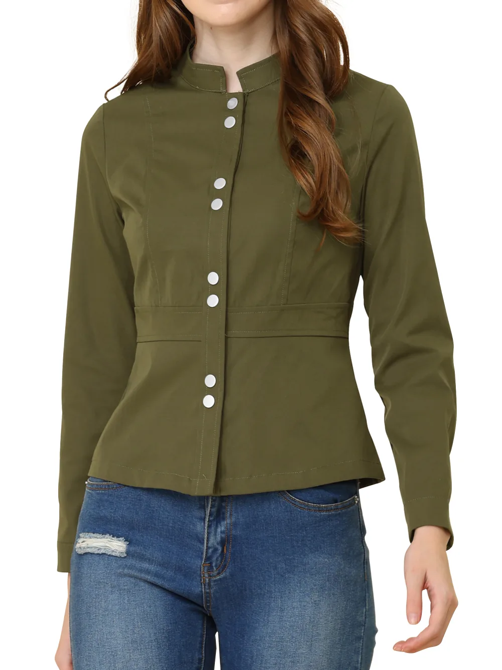 Allegra K- Button Down Jacket