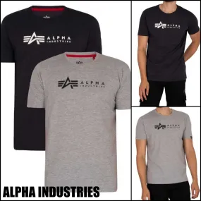 ALPHA INDUSTRIES  |Crew Neck Pullovers Street Style Short Sleeves Logo