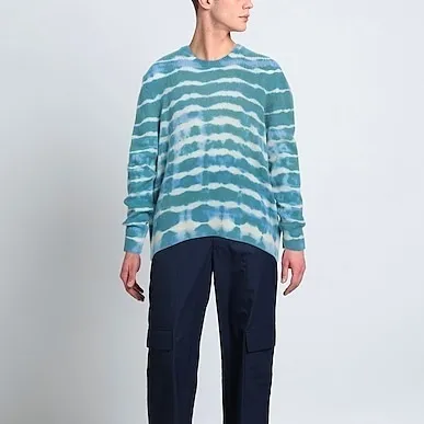 AMIRI  |Crew Neck Pullovers Stripes Unisex Cashmere Street Style