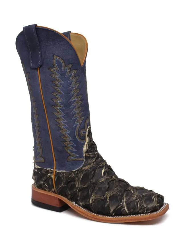 Anderson Bean Mens Brown Raven Big Bass Blue Aged Boots