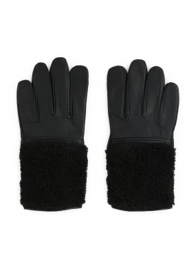 ARISTIDE  Leather gloves - Black