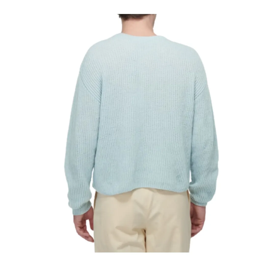 AURALEE  |Wool Long Sleeves Plain Sweaters