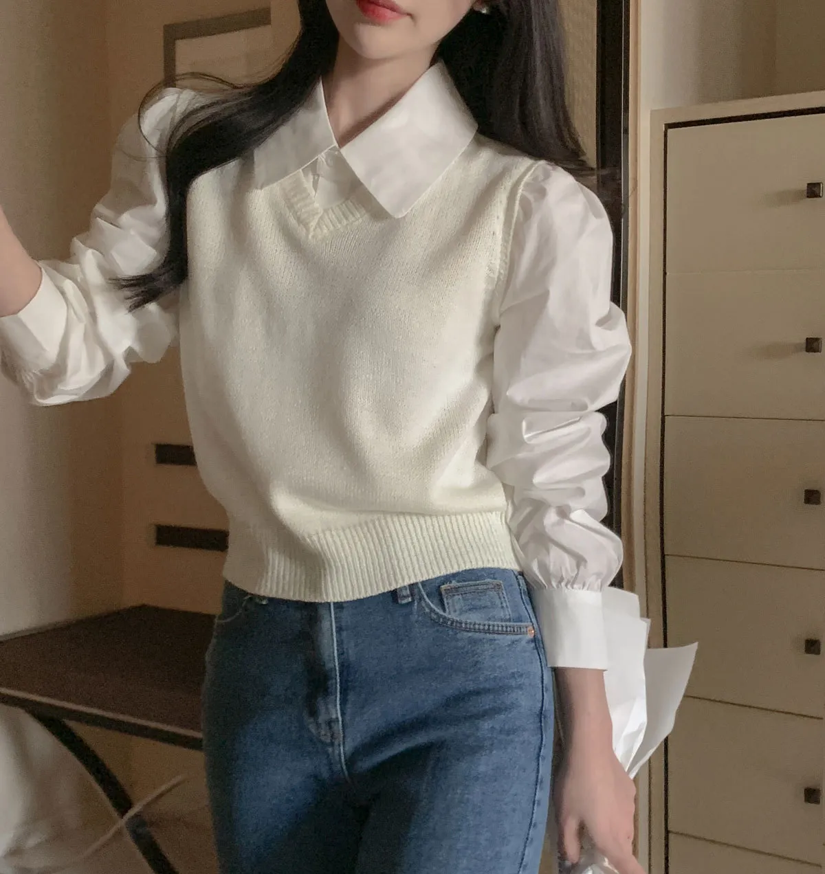 BADDIARY  |Casual Style Long Sleeves Plain Elegant Style