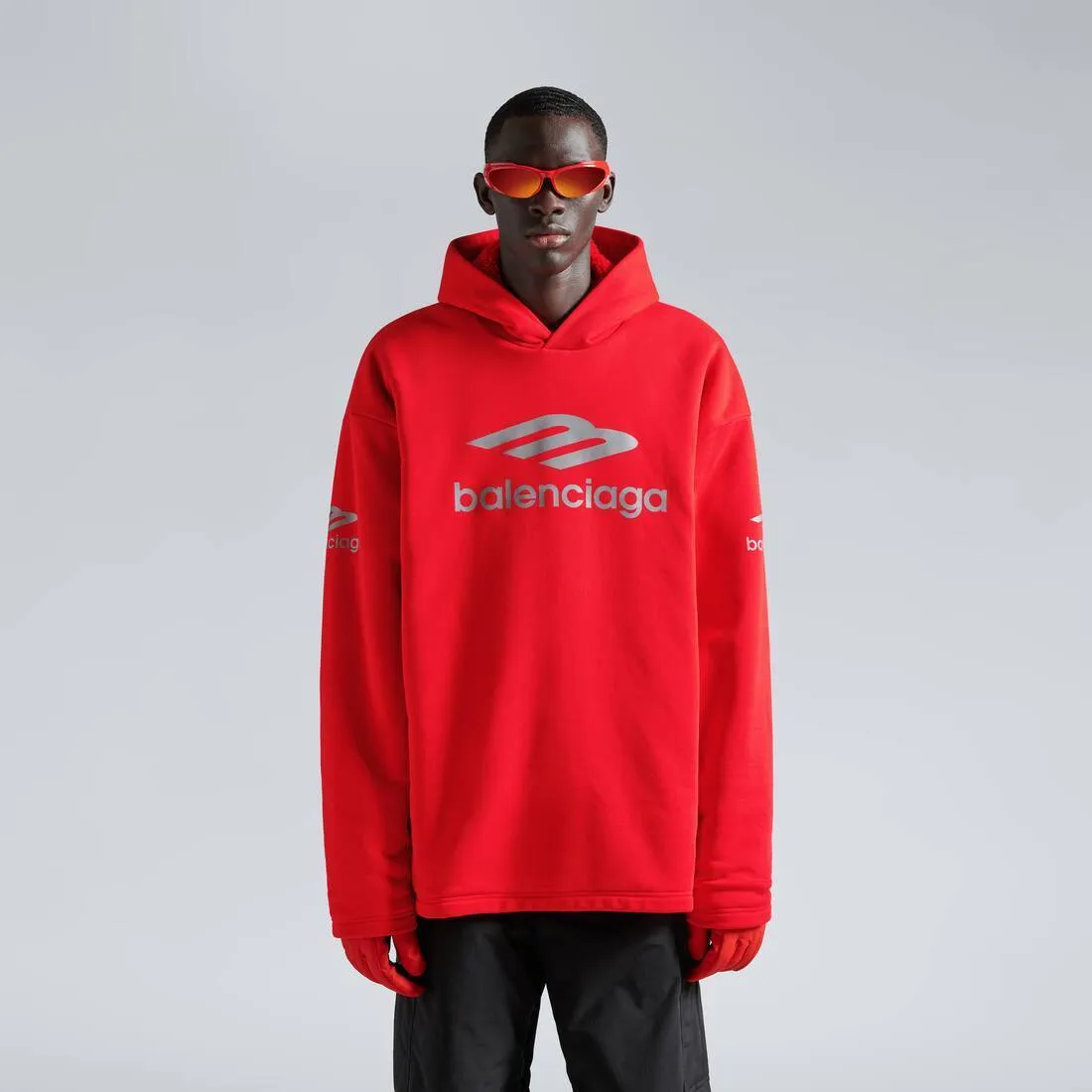 BALENCIAGA  |Pullovers Unisex Street Style Long Sleeves Plain Cotton