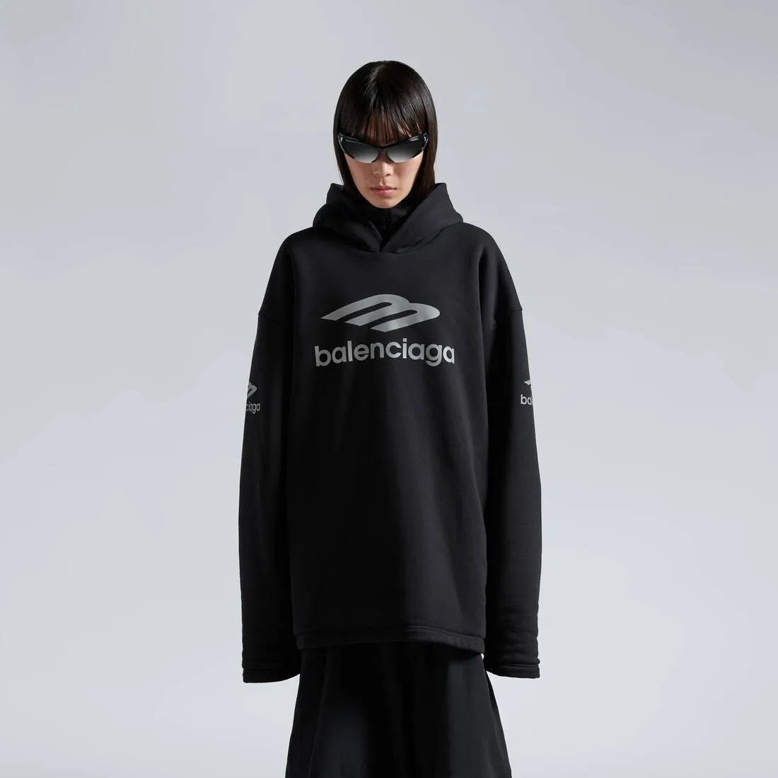 BALENCIAGA  |Pullovers Unisex Street Style Long Sleeves Plain Cotton