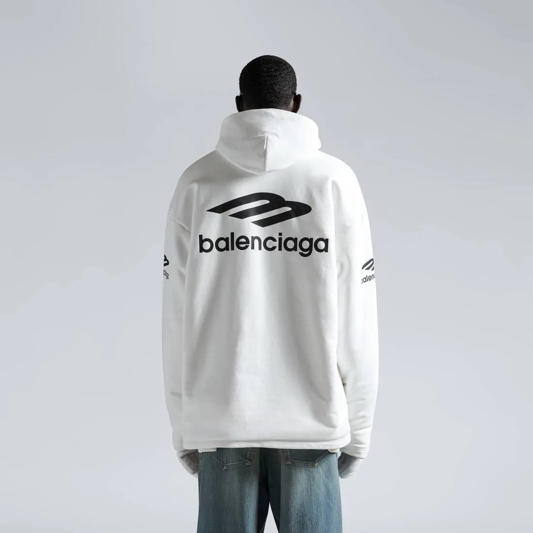 BALENCIAGA  |Pullovers Unisex Street Style Long Sleeves Plain Cotton