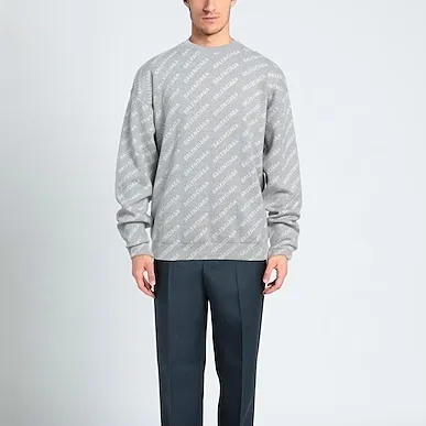 BALENCIAGA  |Pullovers Unisex Wool Nylon Street Style U-Neck Long Sleeves