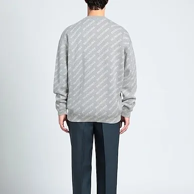 BALENCIAGA  |Pullovers Unisex Wool Nylon Street Style U-Neck Long Sleeves