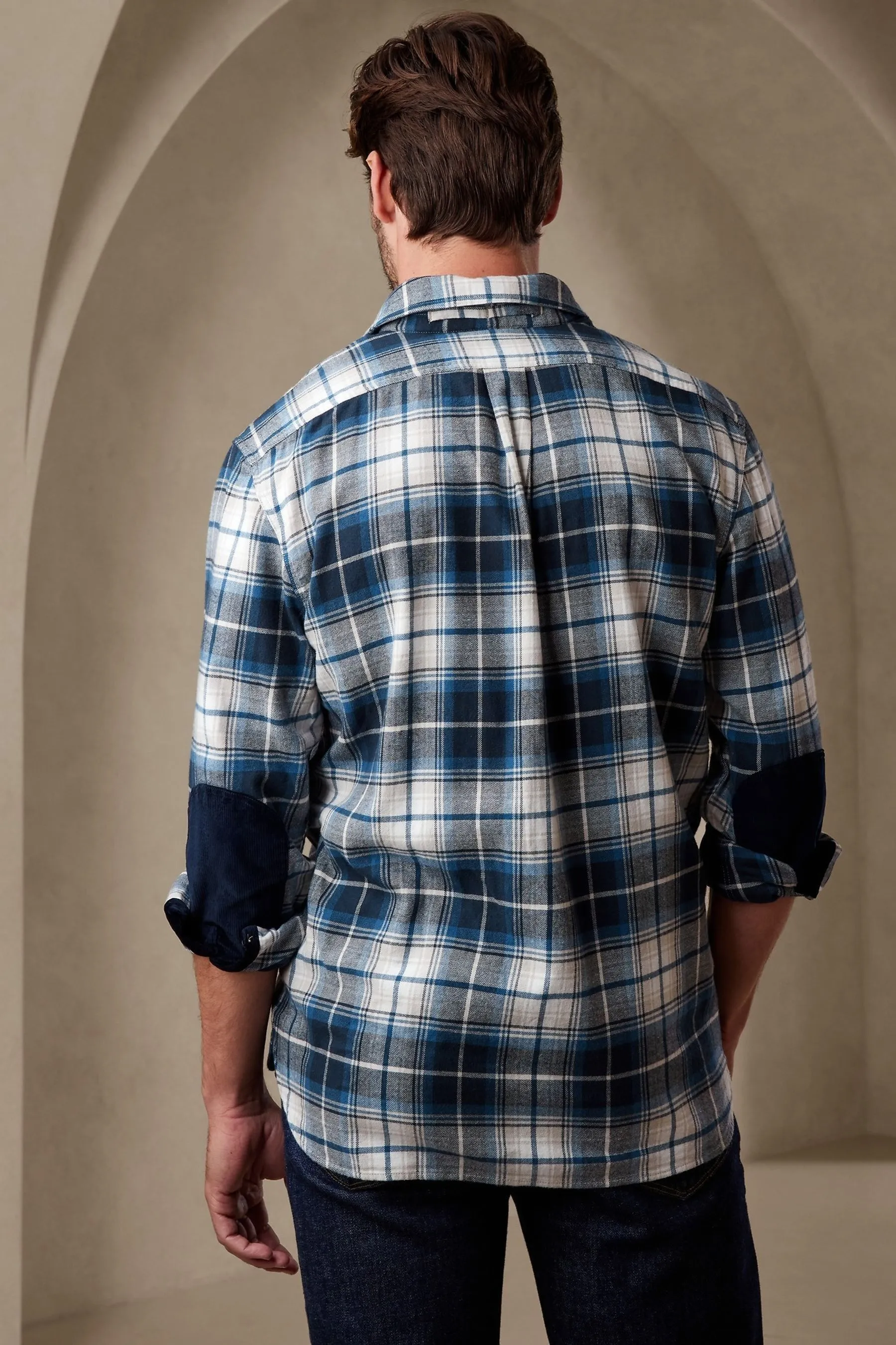 Banana Republic Blue Flannel Shirt