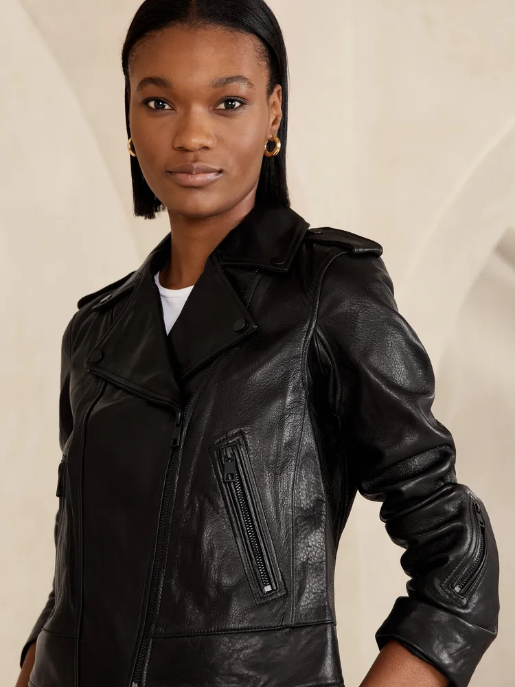 Banana Republic Essential Leather Jacket