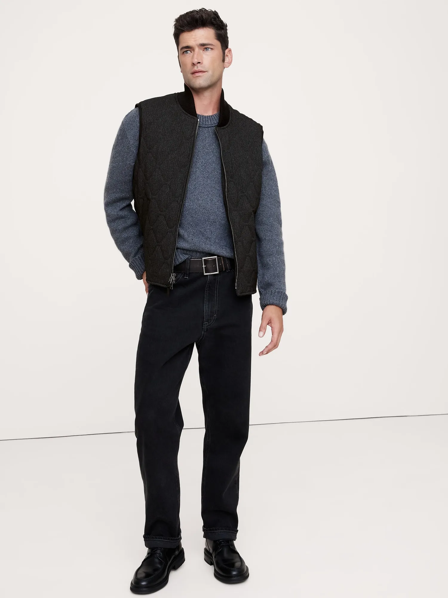 Banana Republic Herringbone Quilted Vest