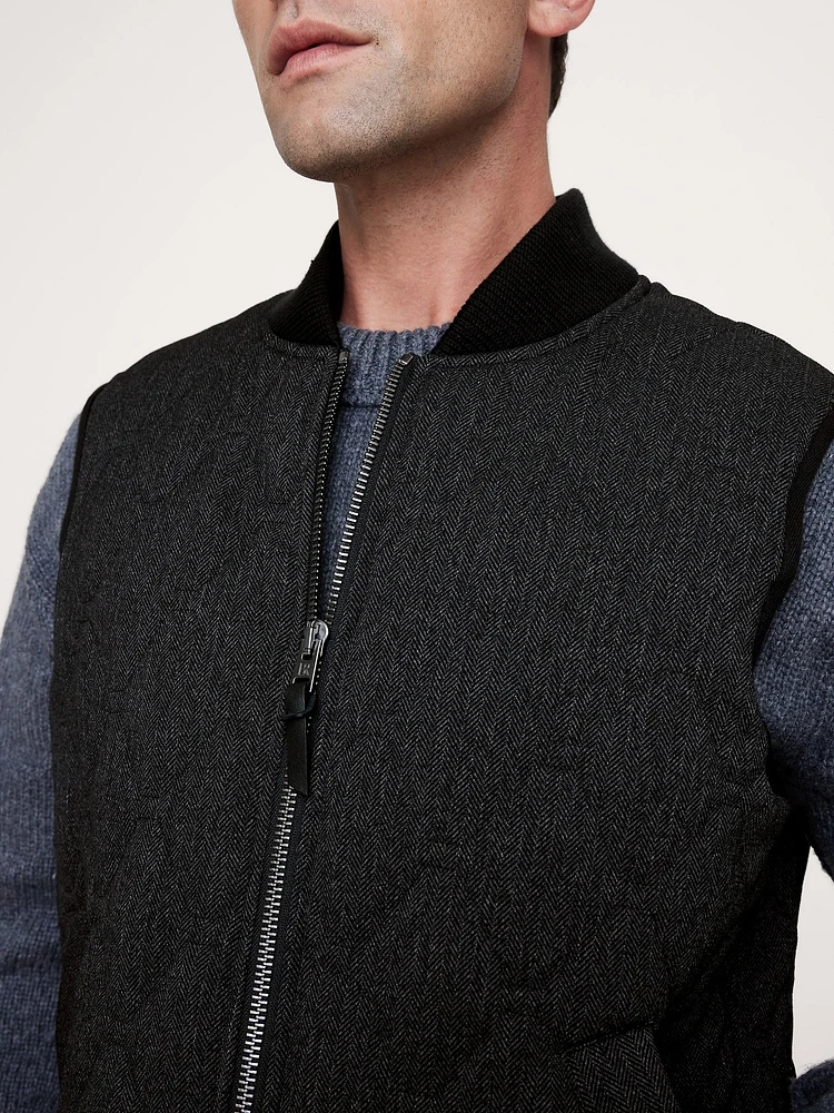 Banana Republic Herringbone Quilted Vest