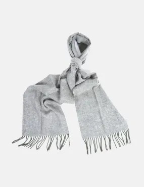 Barbour Herringbone Double Faced Scarf - Dark Green/Grey