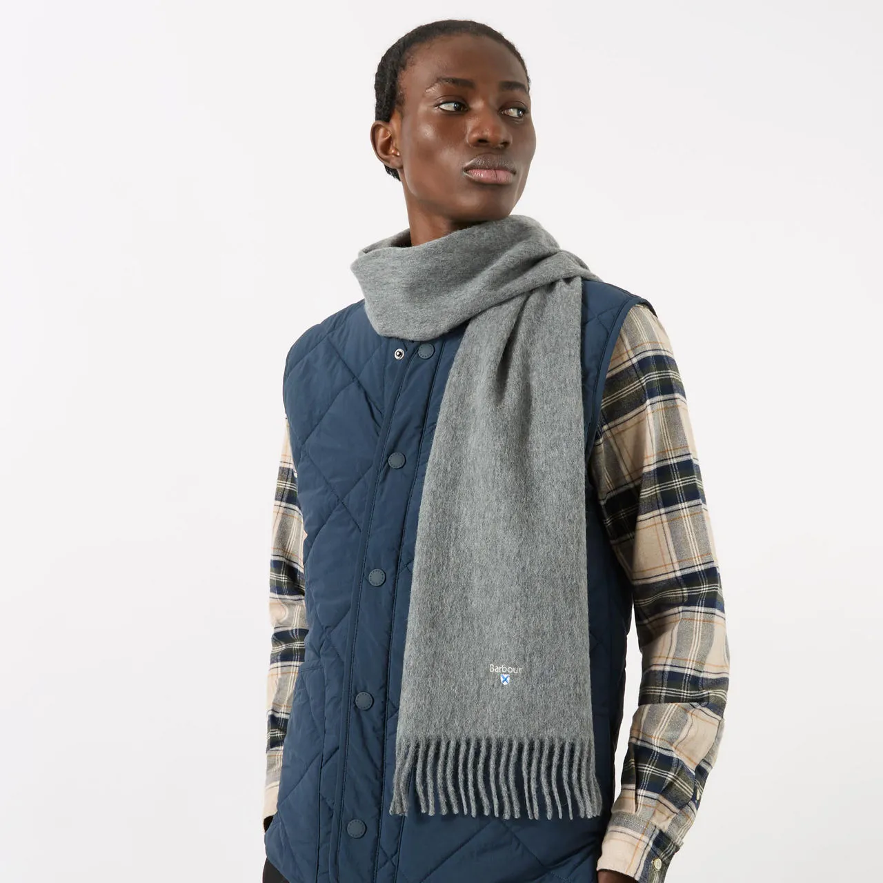 BARBOUR Solid Fringed Scarf - GY31