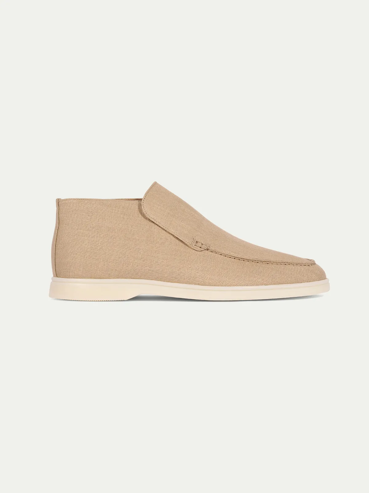 Beige Linen City Loafer