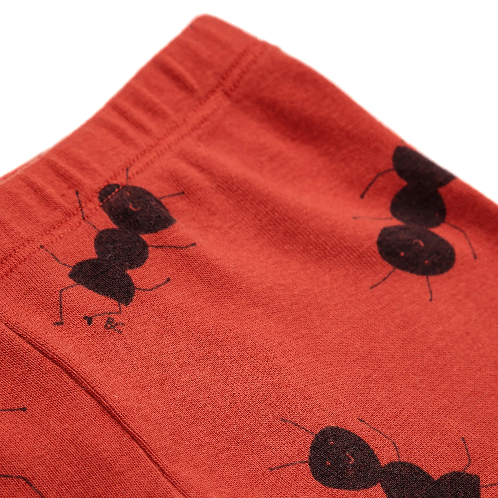 Bobo Choses Baby Ants All Over Leggings Burgundy Red