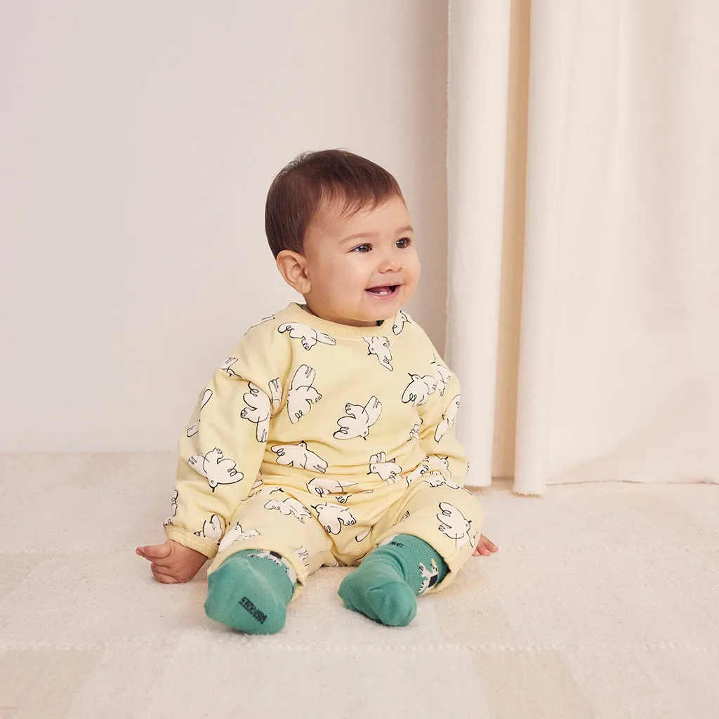 Bobo Choses Baby Freedom Bird All Over Leggings Yellow