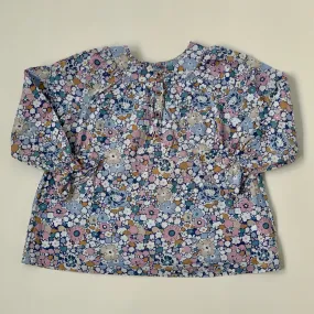 Bonpoint Pale Blue Liberty Print  Blouse: 3 Years