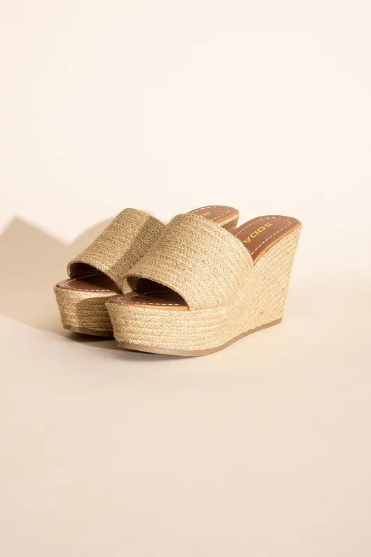 BOUNTY JUTE PLATFORM WEDGES