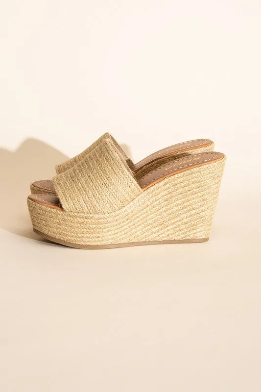 BOUNTY JUTE PLATFORM WEDGES