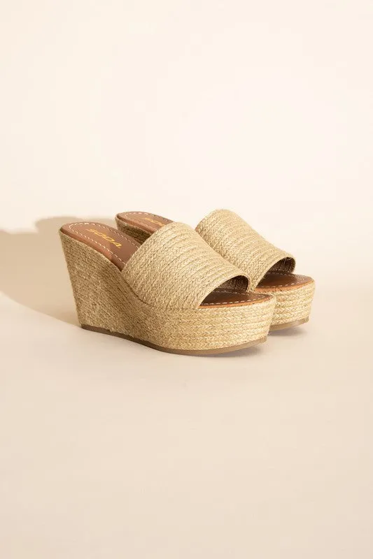 BOUNTY JUTE PLATFORM WEDGES