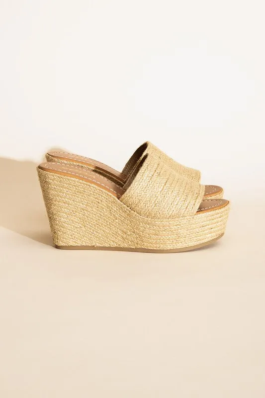 BOUNTY JUTE PLATFORM WEDGES