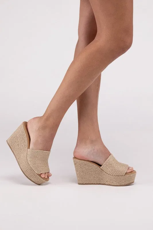 BOUNTY JUTE PLATFORM WEDGES