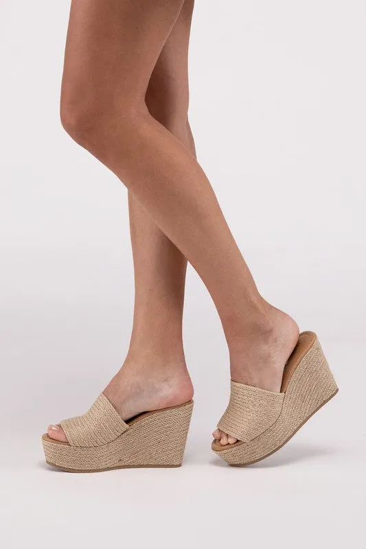 BOUNTY JUTE PLATFORM WEDGES