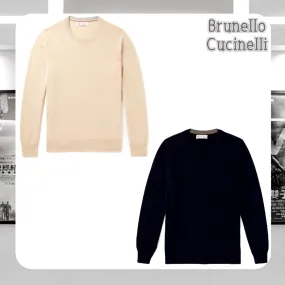 BRUNELLO CUCINELLI  |Cashmere Long Sleeves Sweaters