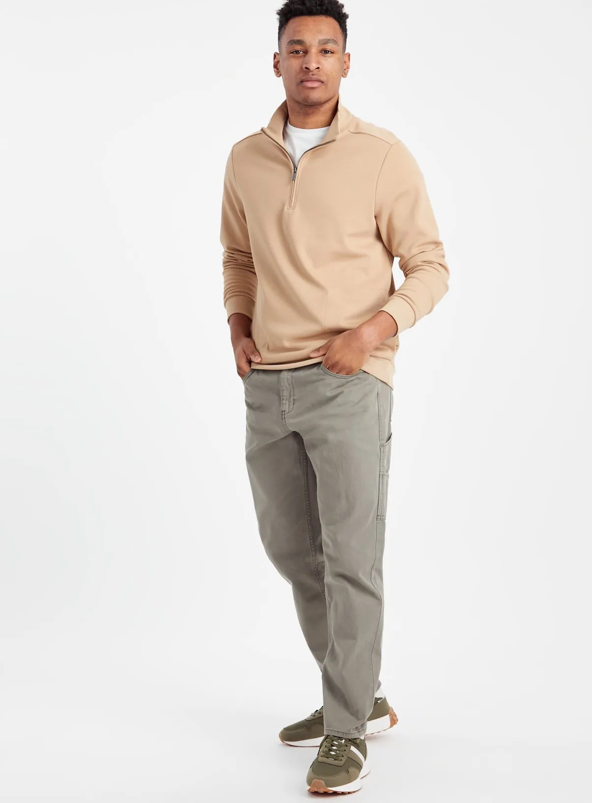 Buy Grey Relaxed Carpenter Trousers  34R | Trousers | Tu