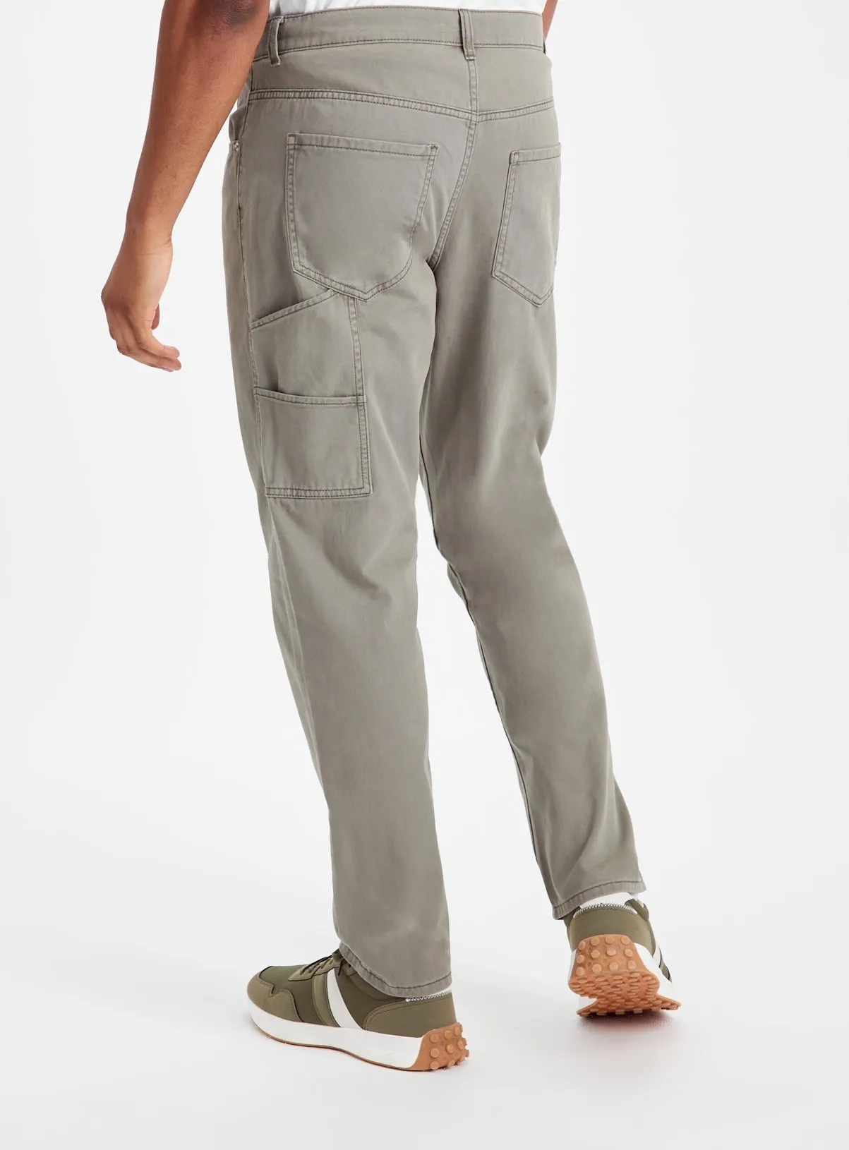 Buy Grey Relaxed Carpenter Trousers  34R | Trousers | Tu