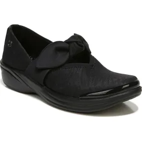 Bzees Womens Playful Slip On Bow Loafers