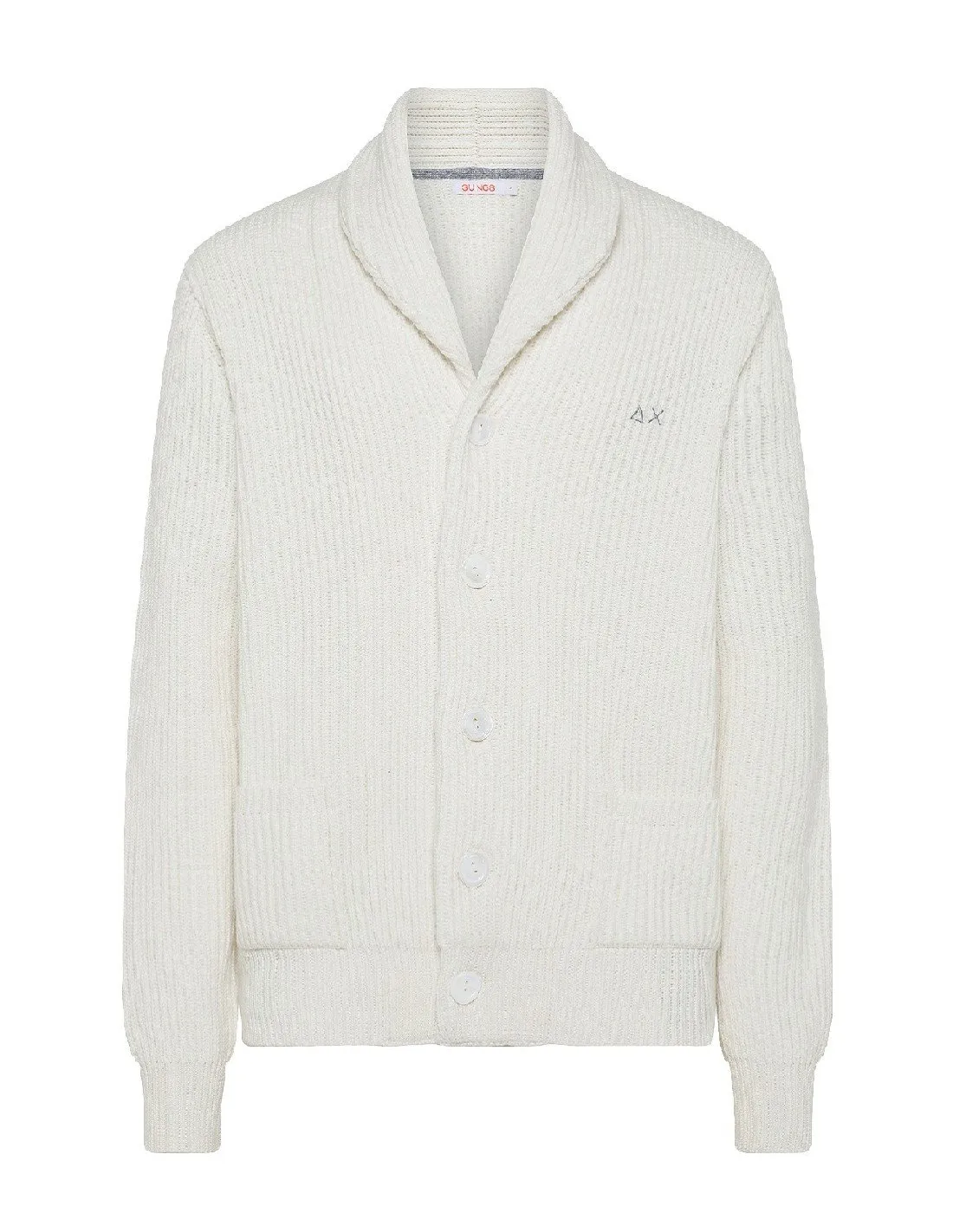 Cardigan Sun68 uomo K43147 bianco