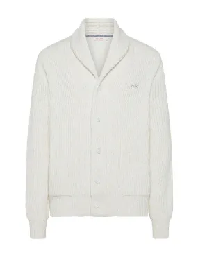 Cardigan Sun68 uomo K43147 bianco