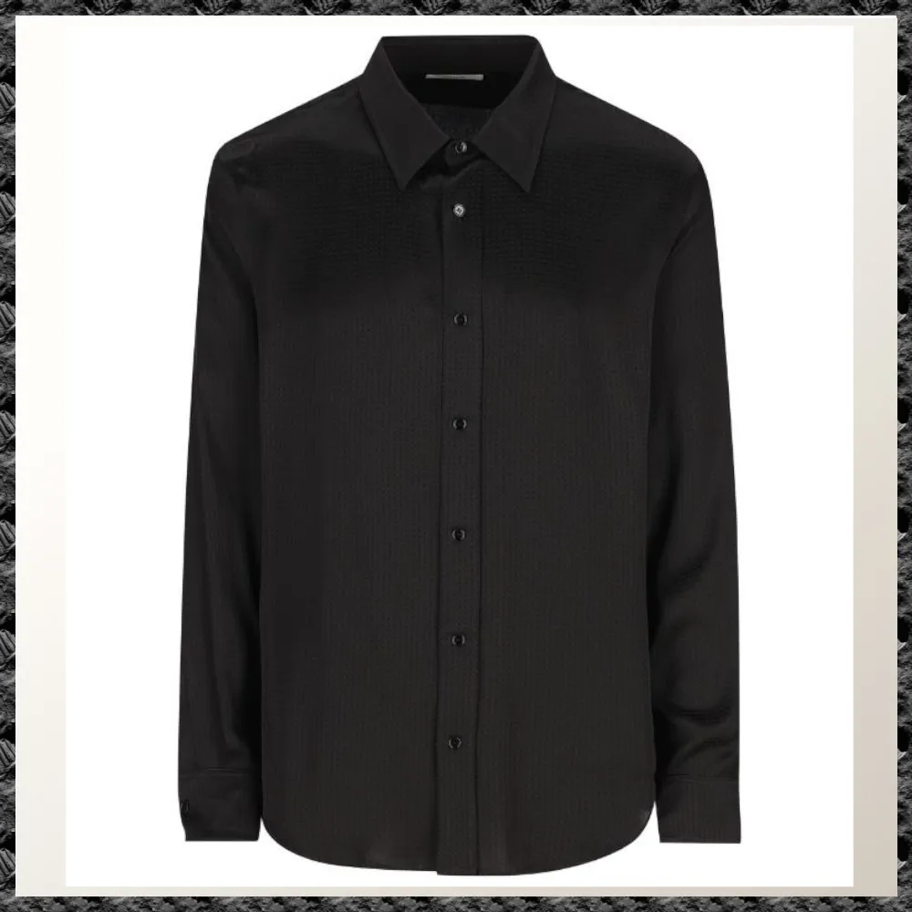 CELINE  |Silk Long Sleeves Luxury Shirts