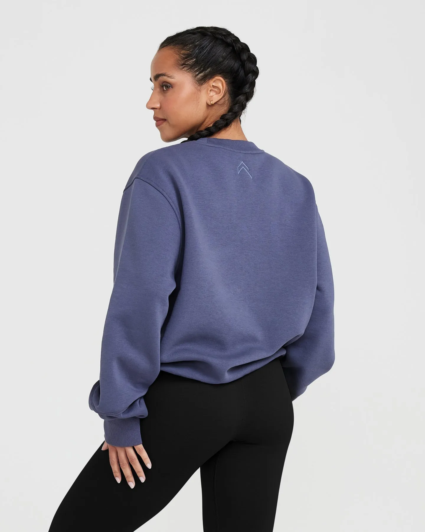 Classic Lounge Oversized Crew Neck | Slate Blue