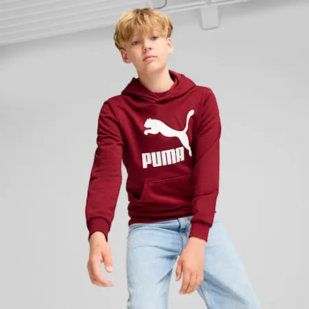 Classics Logo Hoodie - Boys 8-16 years | Intense Red | PUMA Shoes | PUMA 