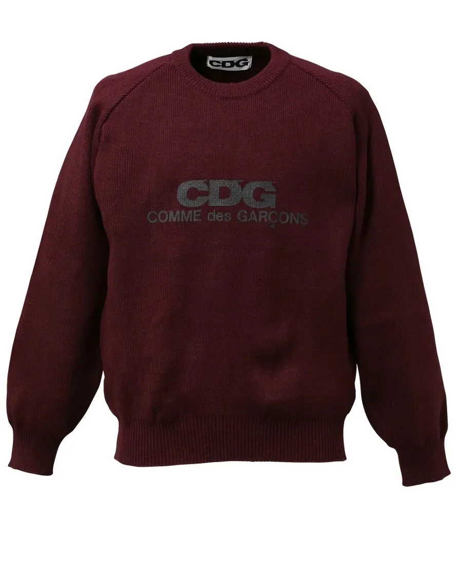 COMME des GARCONS  |Pullovers Unisex Street Style Long Sleeves Logo Designers