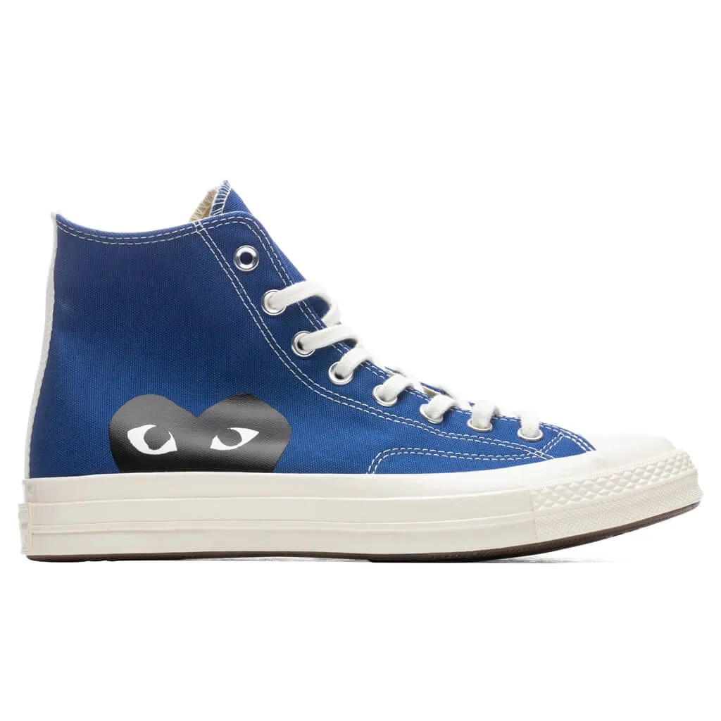 Converse x Comme Des Garcons PLAY All Star Chuck '70 Hi - Blue