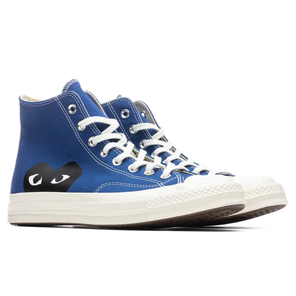 Converse x Comme Des Garcons PLAY All Star Chuck '70 Hi - Blue