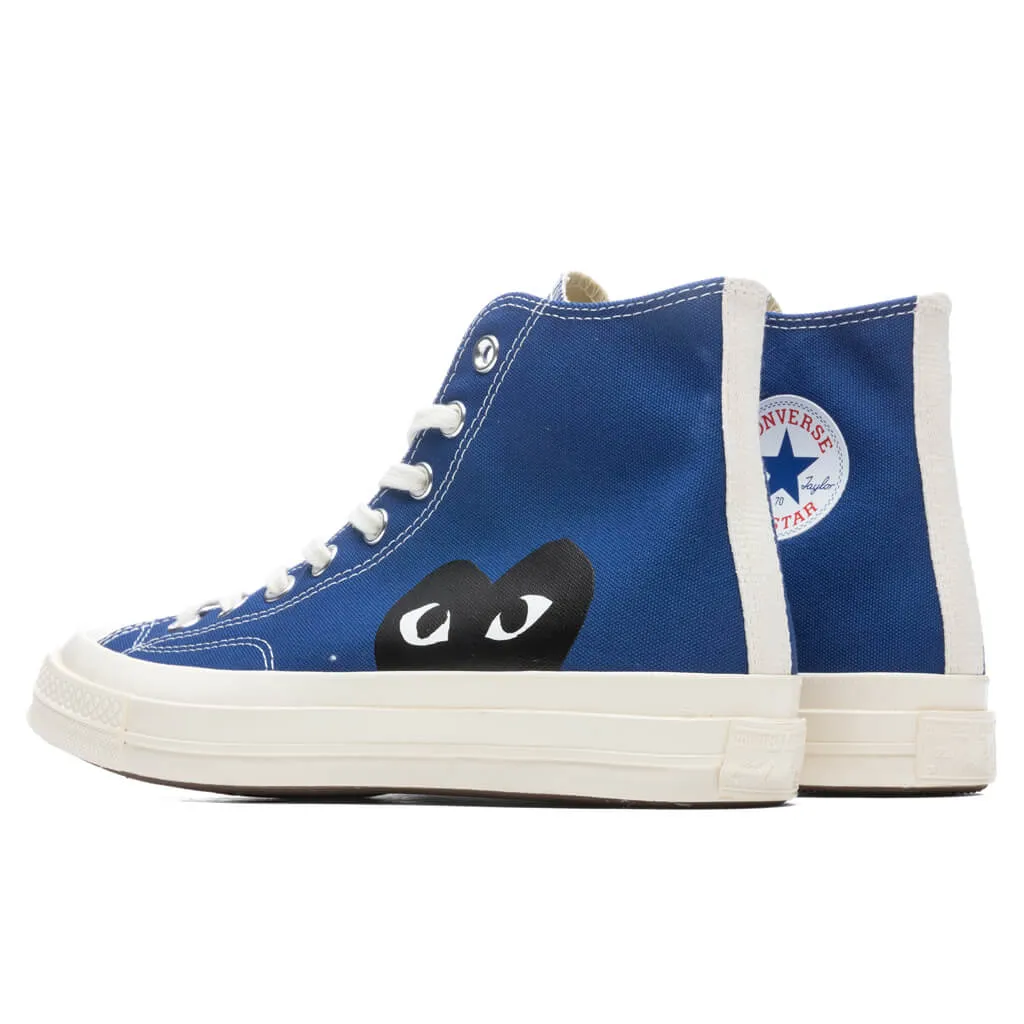 Converse x Comme Des Garcons PLAY All Star Chuck '70 Hi - Blue