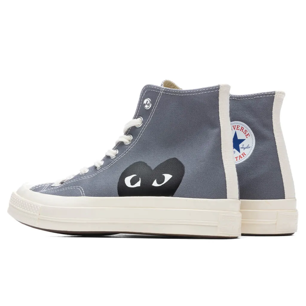 Converse x Comme Des Garcons PLAY All Star Chuck '70 Hi - Grey