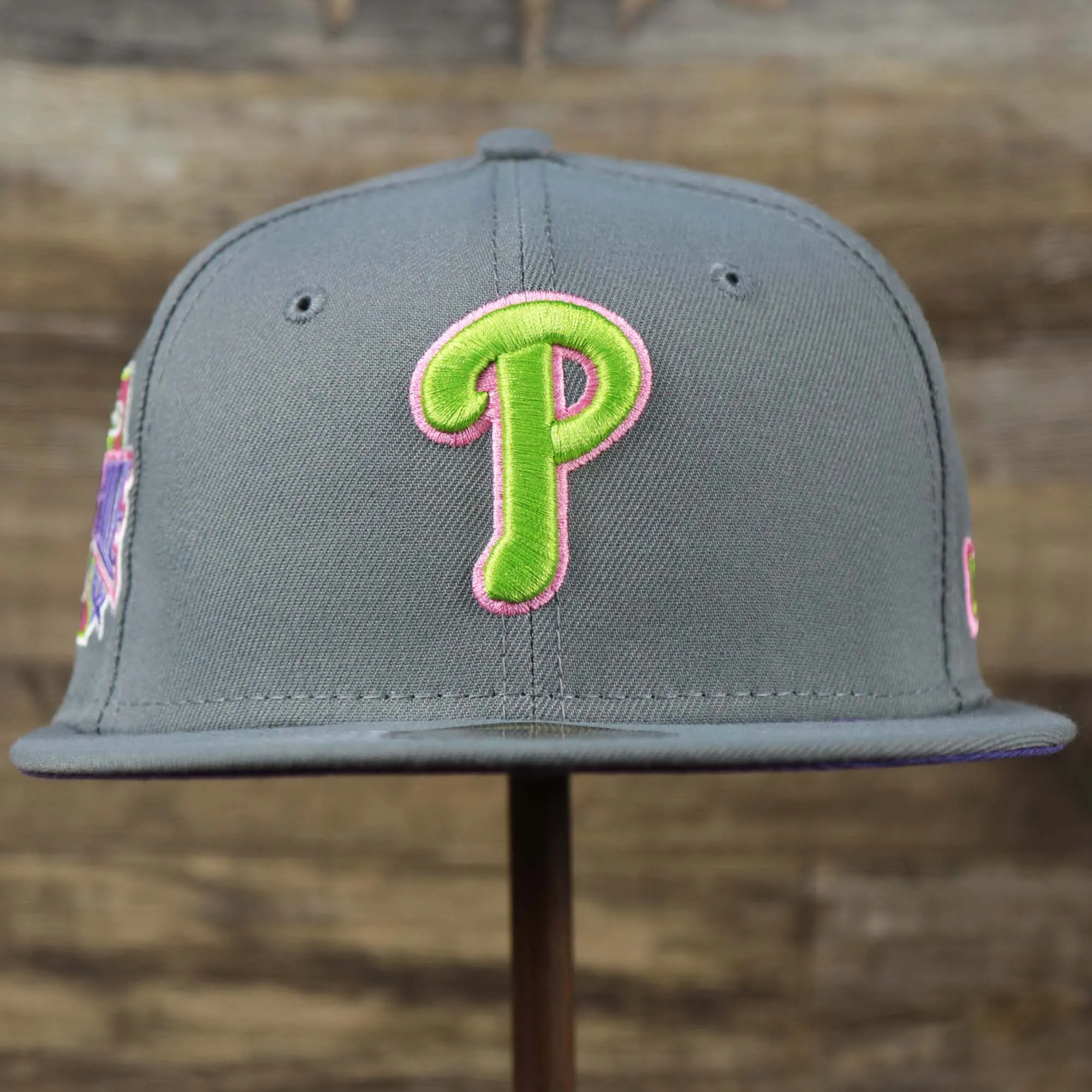 Cooperstown Philadelphia Phillies 1996 All Star Game Liberty Bell Side Patch Bel Air 5s Matching 59Fifty Fitted Cap