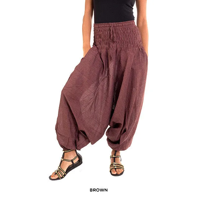 Cotton Yoga Pants - Brown